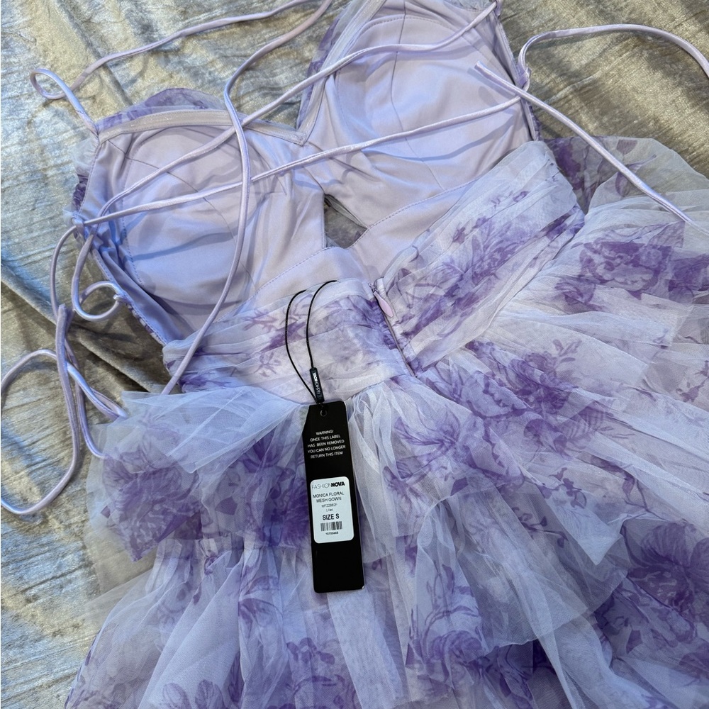 Lavender Ruffled Dress - Picture 4 of 4